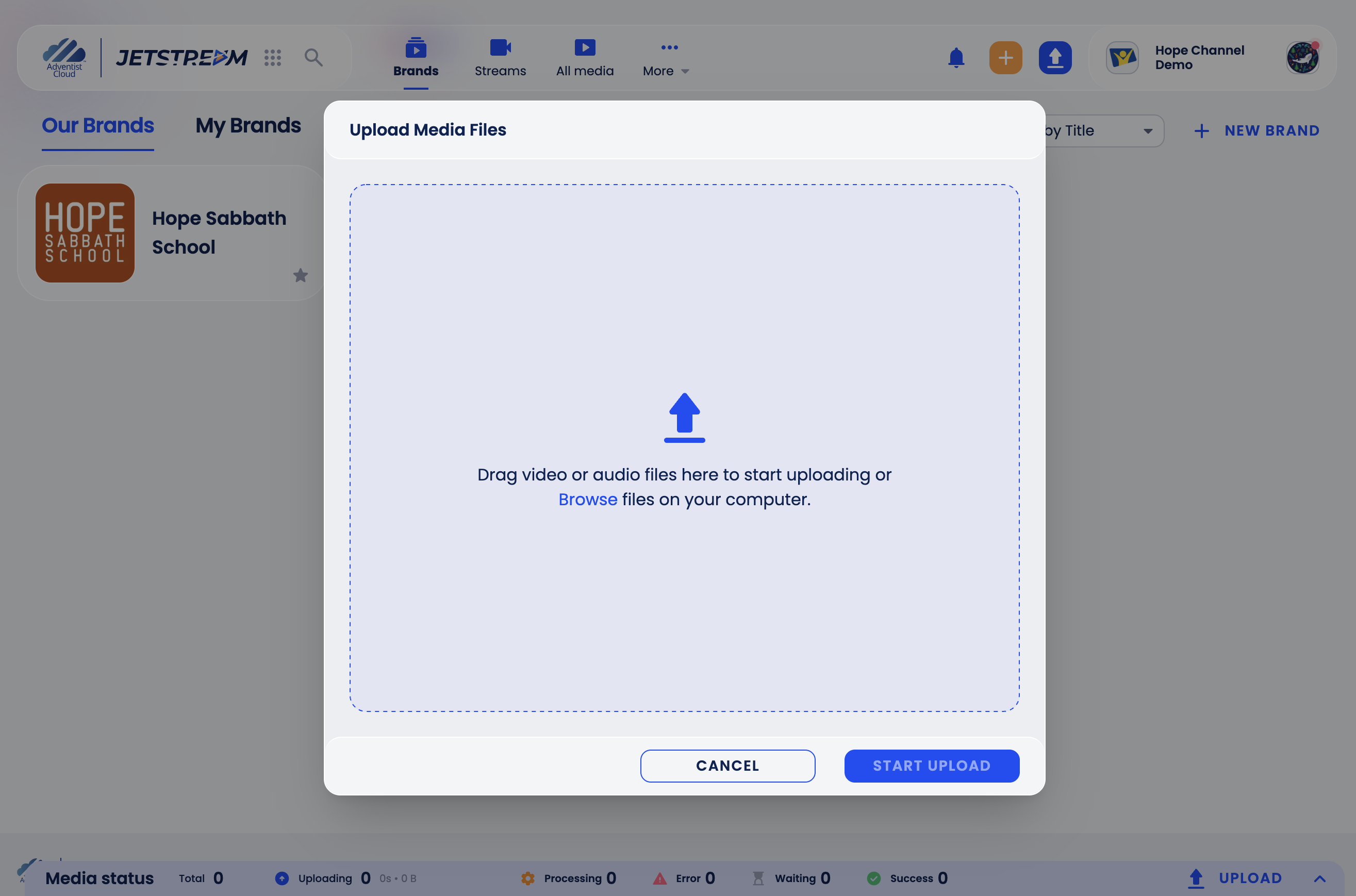 Upload Media Files