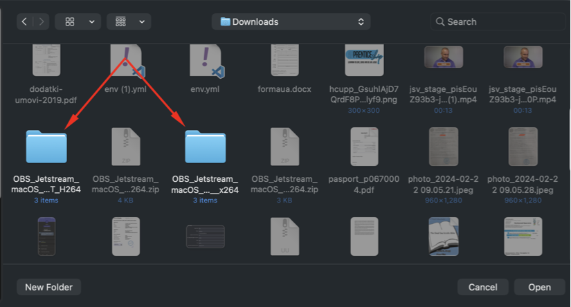 Select folder