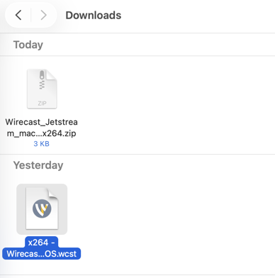 Select configuration file